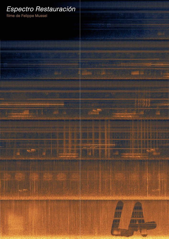 Gradient of abstract shapes featuring blue to brown to orange colours. The letters “LA” appear in thick handwriting. 